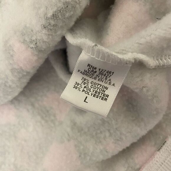 Wildfox Sommers Leopard Print Oversized Sweatshirt White Pink Black Large - Picture 5 of 5